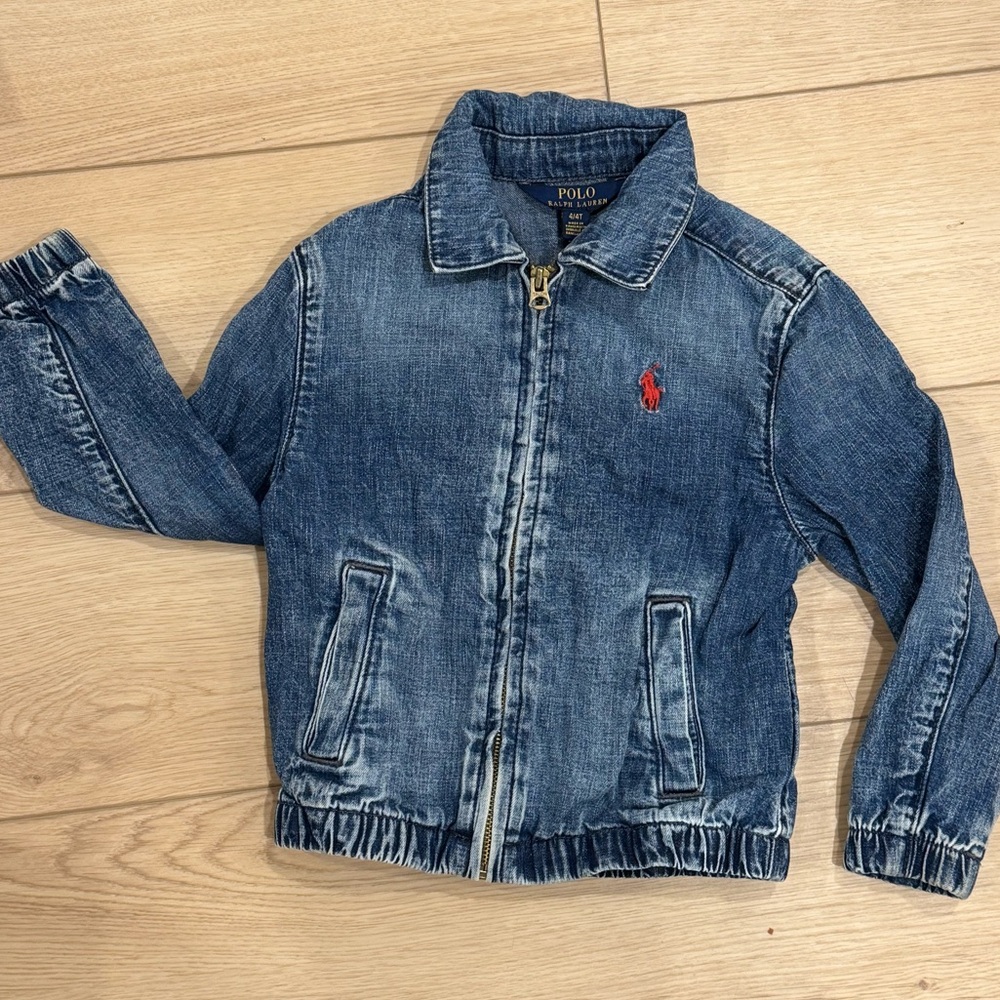 Polo Ralph Lauren Jean Zipper Jacket Toddler Boys 4T